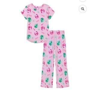 Kids Wicked For Good Glinda & Elphaba Pink and Green Pajama Set